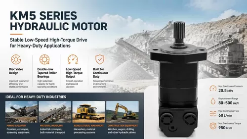 Ultimi blog aziendali su Selezione dei motori idraulici serie KM5 e analisi delle applicazioni per l'industria pesante italiana